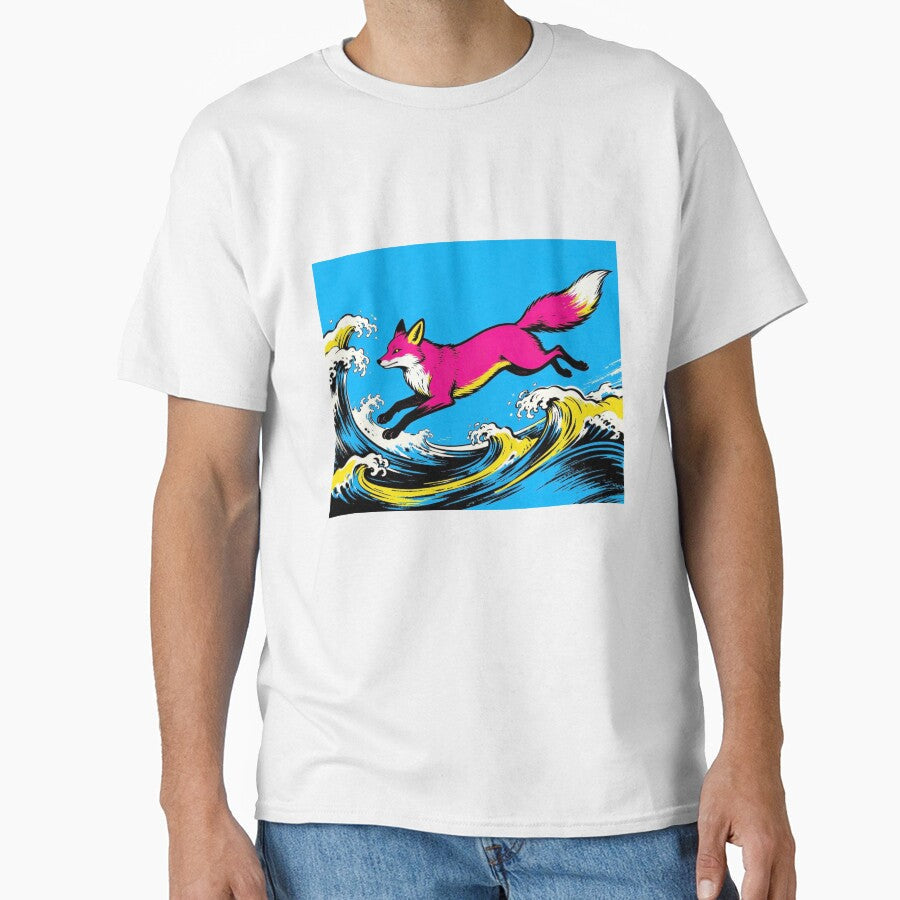 Pop Naminori Kitsune by Daifukuya Unisex , , , Long Sleeve Tee