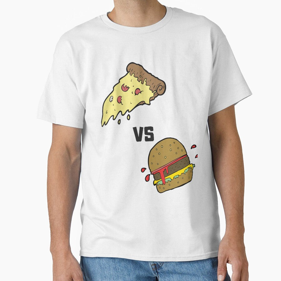 PIZZAVBURGERCOLOR by PrairieRidgeDesigns Unisex , , , Long Sleeve Tee