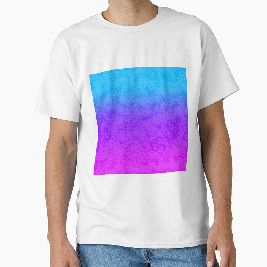 Blue/Pink Gradient (Textured) by misimichu Unisex , , , Long Sleeve Tee