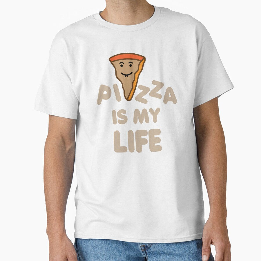 Pizza is my life! by Chitrogiri Unisex , , , Long Sleeve Tee