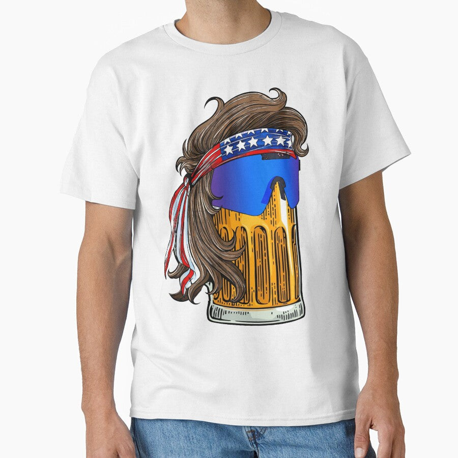 Mullet Beer Art 2VT by WaveOcean123 Unisex , , , Long Sleeve Tee