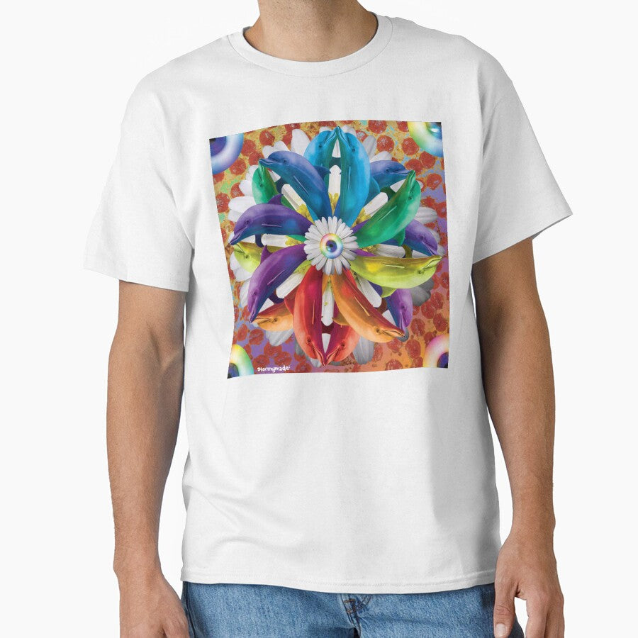 Rainbow Dolphin Pin Wheel Pizza Explosion by STORMYMADE
