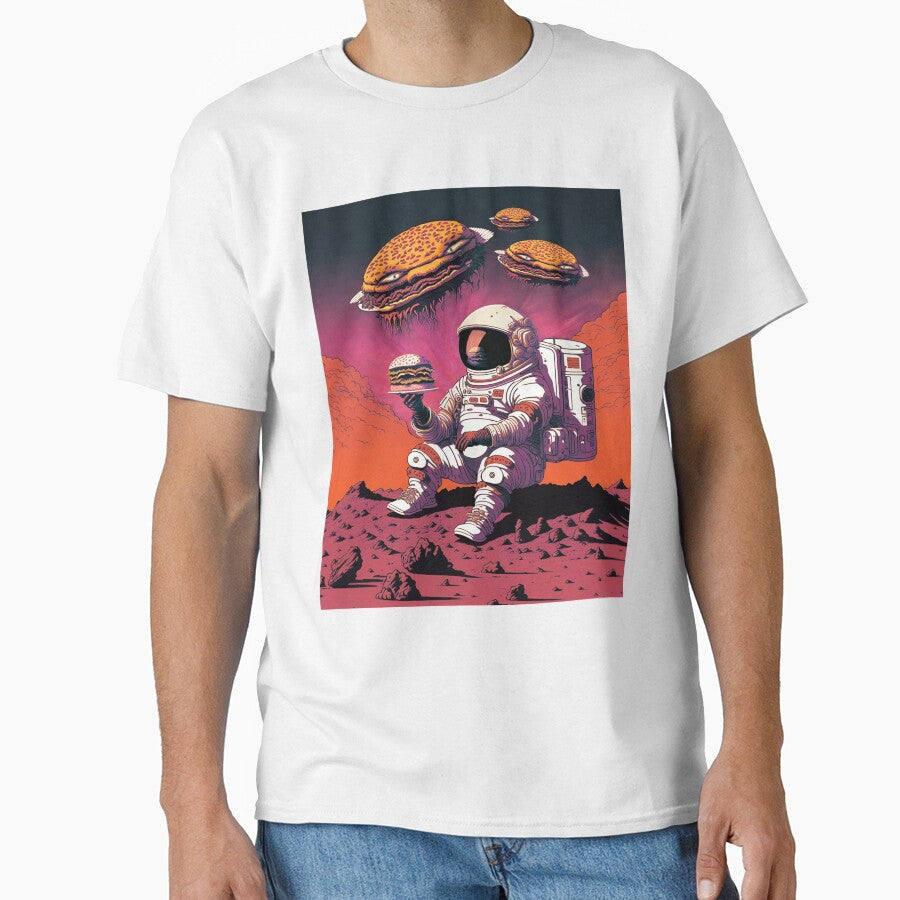Burger Aliens by AnAzArt Unisex , , , Long Sleeve Tee