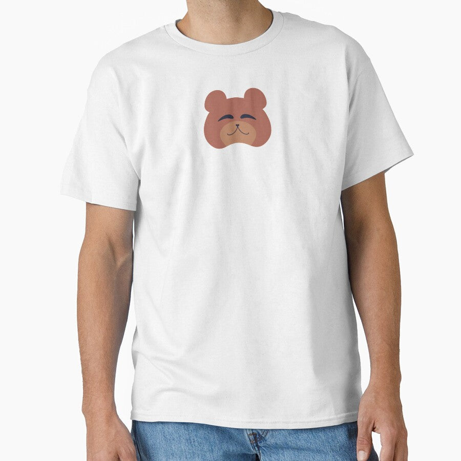 Brown Bear in Blue by Koi F1ghter Unisex , , , Long Sleeve Tee