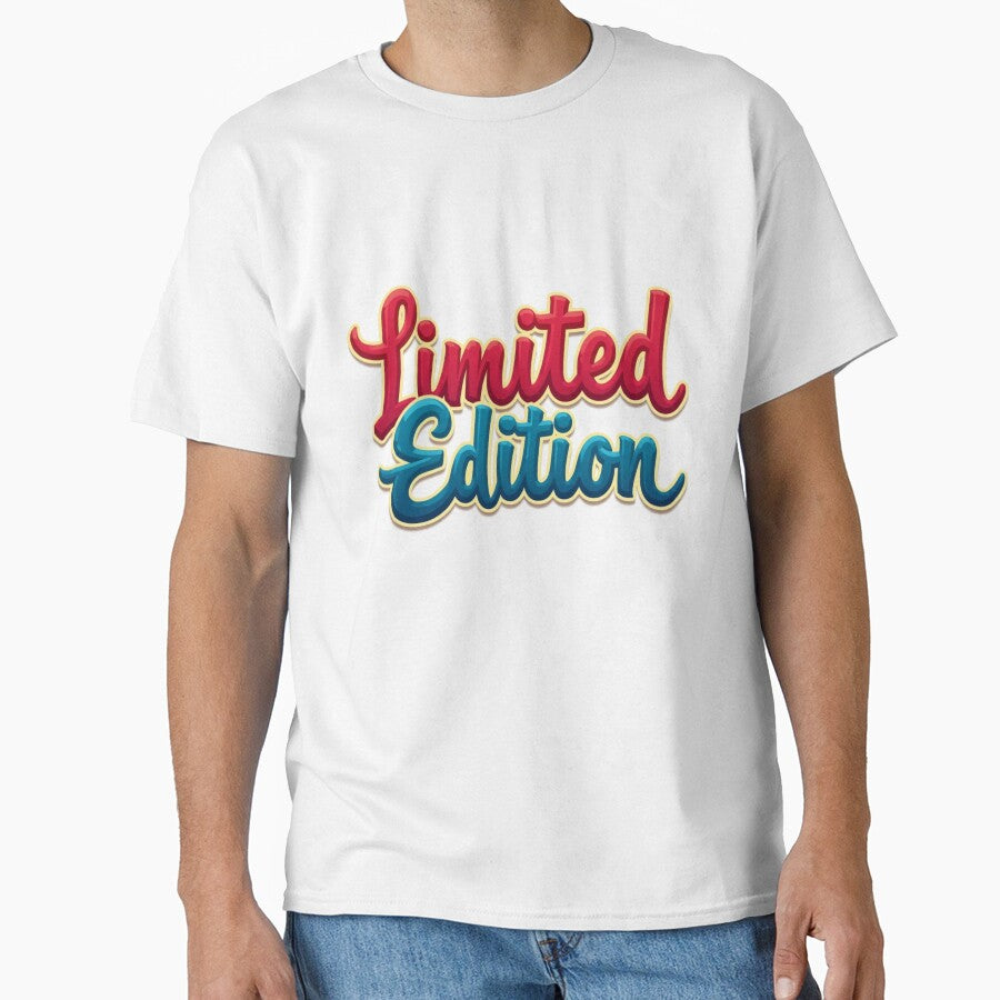 Limited Edition - Bold Retro Graphic by Limited Edition by Playitcool Unisex , , , Long Sleeve Tee