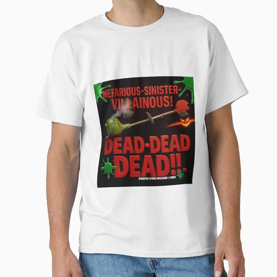Nefarious-Sinister-Villainous! Dead-Dead-Dead!!™ logo by Author-Creator Unisex , , , Long Sleeve Tee