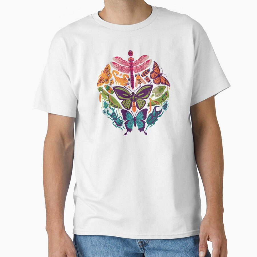Bugs and Butterflies by Wayne Minnis Unisex , , , Long Sleeve Tee