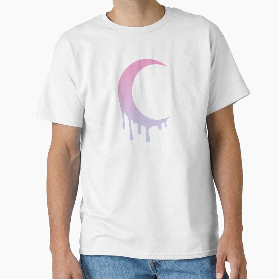 Melting Moon Kawaii Pastel Goth by Fran Fryberg Unisex , , , Long Sleeve Tee
