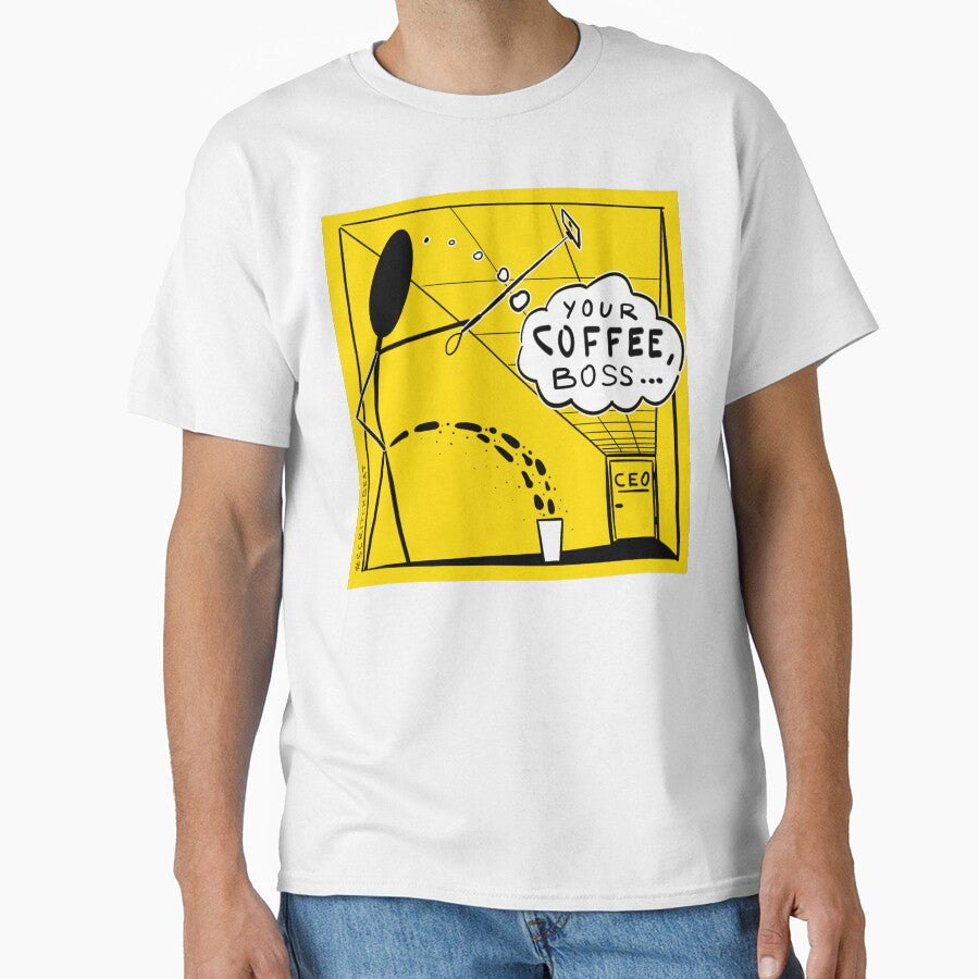 Your Coffee, Boss... by Scritchbeat's Official Merch Unisex , , , Long Sleeve Tee