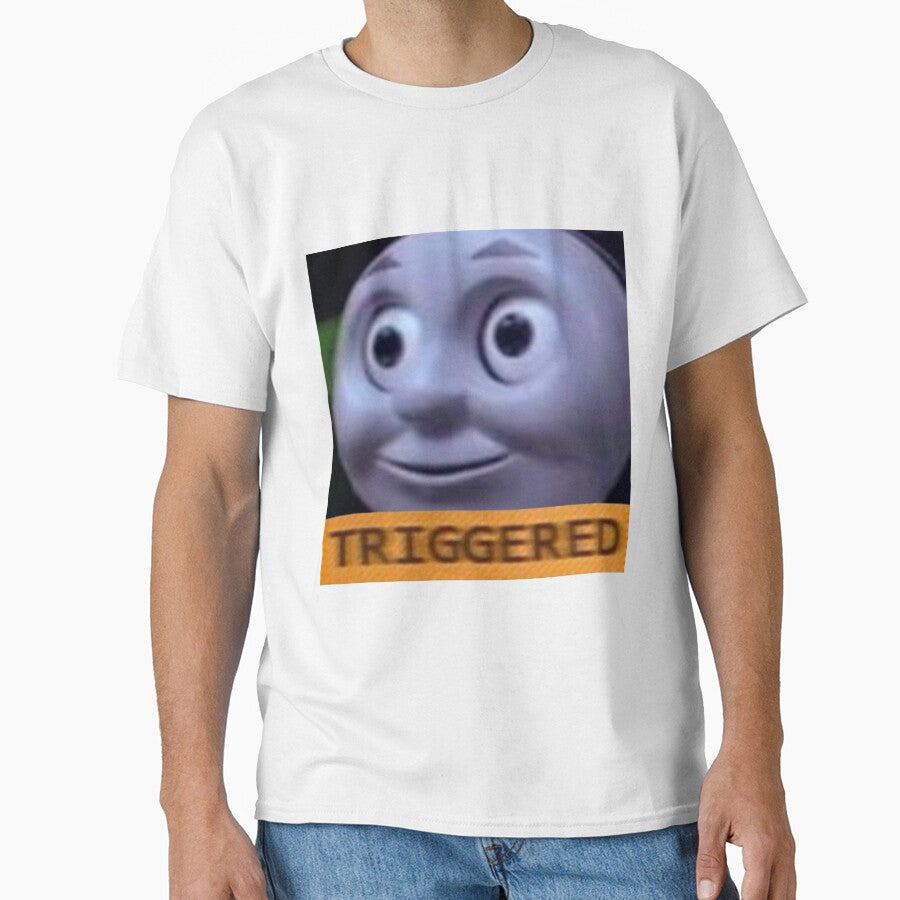 Triggered Thomas The Train meme by CryingCuzBroke Unisex , , , Long Sleeve Tee