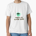 Coffee Makes Me Human Again Sticker Green by Marianna's Meraki Unisex , , , Long Sleeve Tee