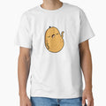 Pooh-tato Funny Potato Pun (Dark BG) by punnybone Unisex , , , Long Sleeve Tee