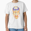 Psychedelic colored skull with flowers as eyes by Vindbult