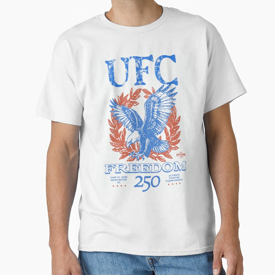 UFC Freedom 250 Eagle by JeyVel Unisex , , , Long Sleeve Tee