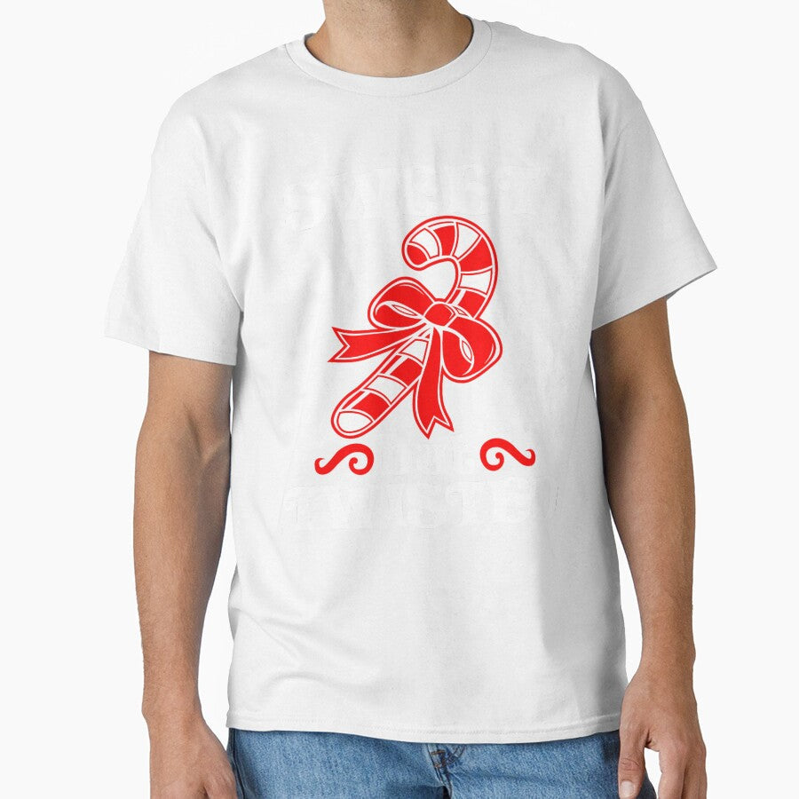 Candy Cane Sweet But Twisted Funny Christmas Short Sleeve by ireenefantien Unisex , , , Long Sleeve Tee