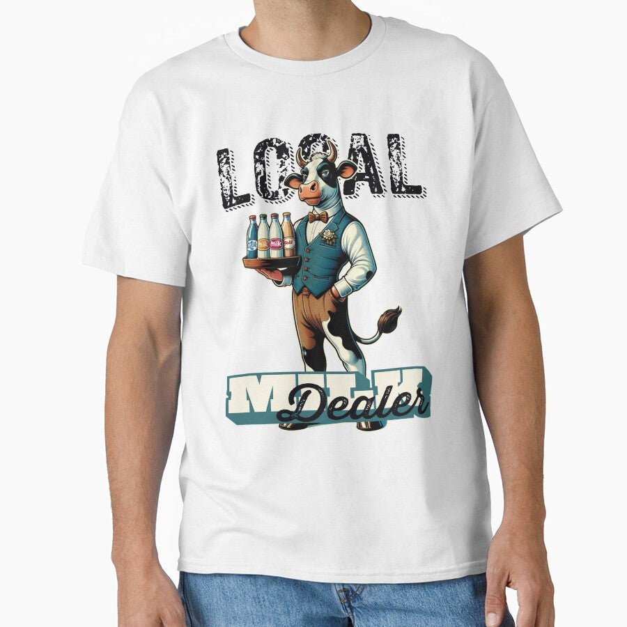 Local Milk Dealer by FattyBeaver Unisex , , , Long Sleeve Tee