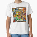Office Drama Survivor – Funny Cubism Art by OzzFrequency Unisex , , , Long Sleeve Tee