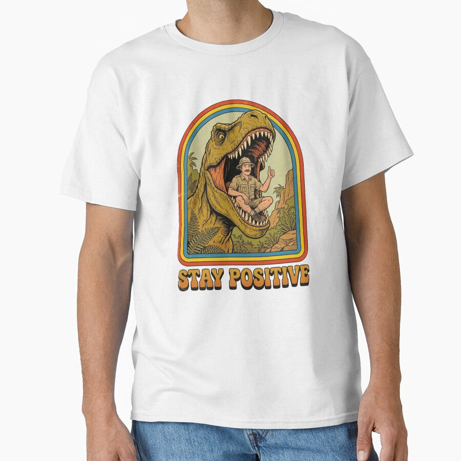Stay Positive Vintage Retro by ACHIZ Unisex , , , Long Sleeve Tee