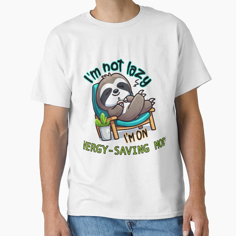 I'm not lazy, I'm on energy-saving mode by StickyFizzStore Unisex , , , Long Sleeve Tee