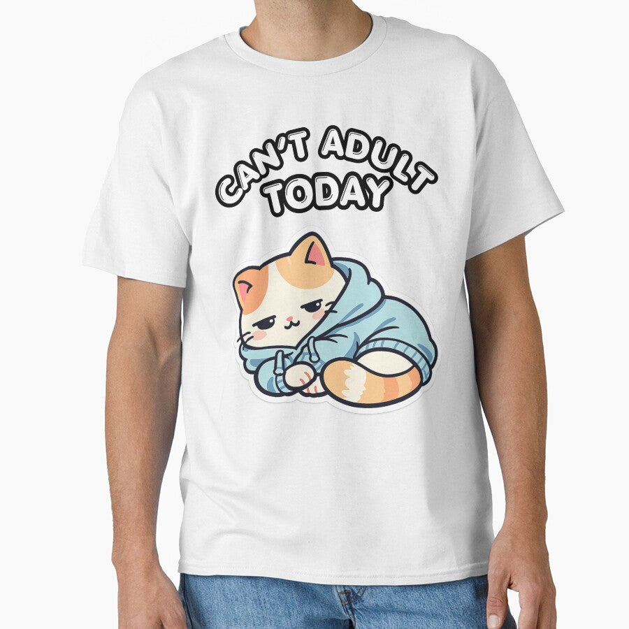 Can’t Adult Today Lazy Cat – Stay in Bed Mood, Cozy Homebody Life, Zero Motivation Vibe by Ladys-Gents