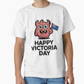Funny Happy Victoria Day Monster Cute Patriotic Cartoon by InspiredCreatives