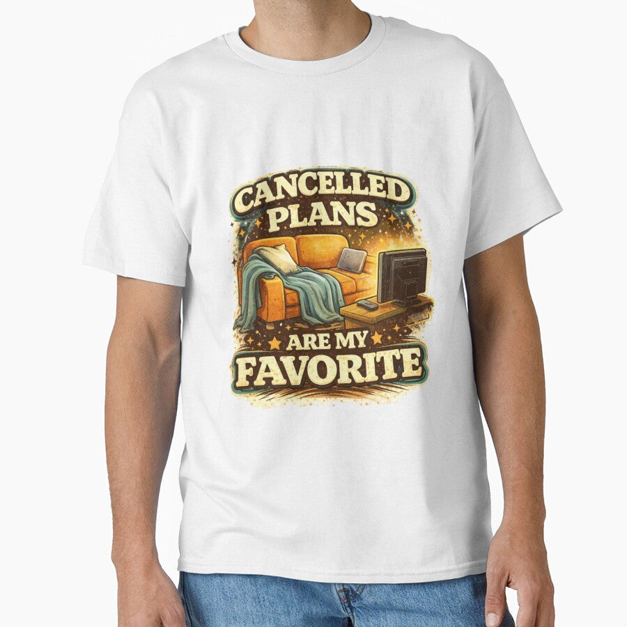Cancelled Plans Are My Favorite Introvert Humor Design by Tropivaro Unisex , , , Long Sleeve Tee