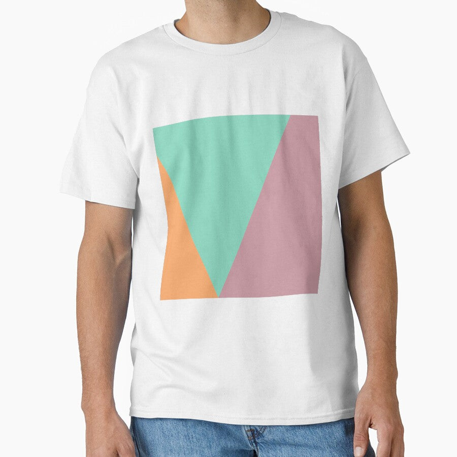 NORDIC Color Blocks Green Pink Orange by Delinda Graphic Studio