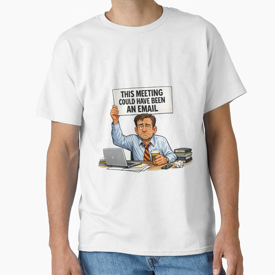 This Meeting Could Have Been an Email Shirt – Funny Office Worker Gift by GaliciaCity Unisex , , , Long Sleeve Tee