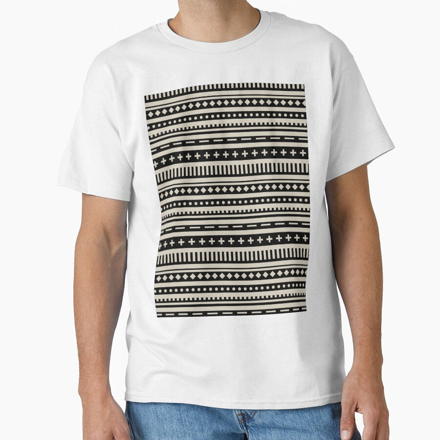 Black and Tan Shape Horizontal Stripe Pattern Pairs DE 2022 Popular Color Doric White DET641 by ColorOfTheYears