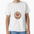 dozydonut surprised donut #1 by dozydonut Unisex , , , Long Sleeve Tee