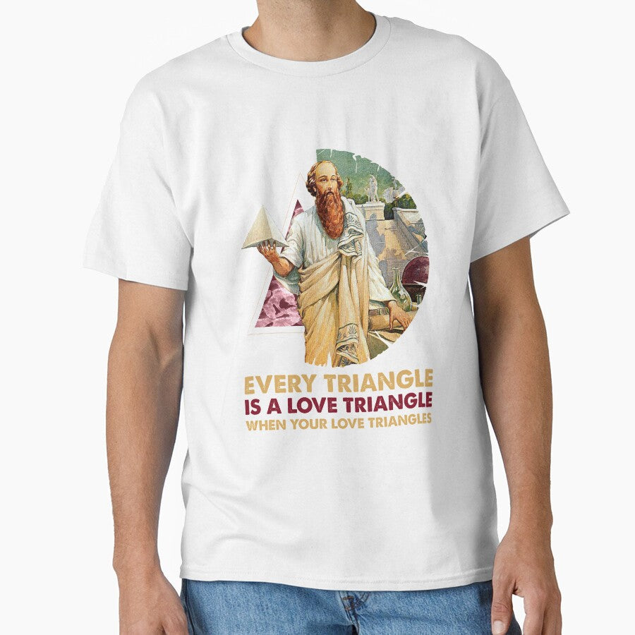 Fun Science & Math Nerdy Pythagoras Triangles Meme Quote Artistic Design by NomYen . Unisex , , , Long Sleeve Tee