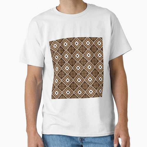 A playful yet grounded boho seamless pattern with tribal geometric design by zephstudoartist