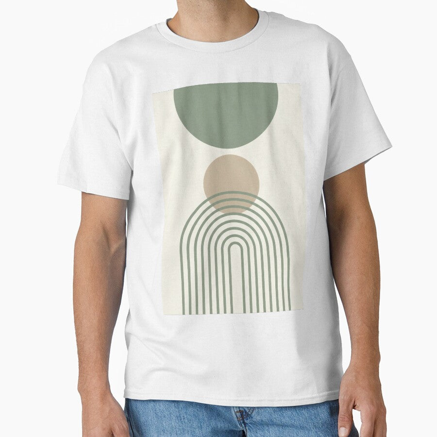 Sage & Stone — Mid-Century Modern Geometric Art Print by 330-
