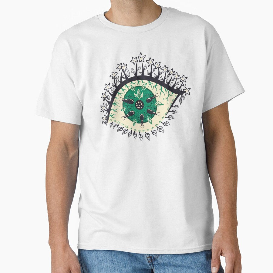 Plant Horror Eye - Vibrant Orange Psychedelia by Boriana Giormova