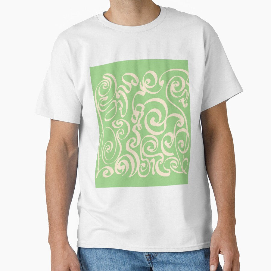 Mint Abstract Oriental Lines by MaiZephyr