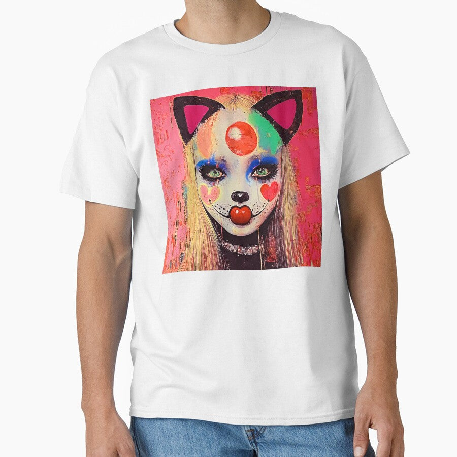 Whimsy Pop Art Female Collage-Inspired Colorful Art by DEC02 Unisex , , , Long Sleeve Tee