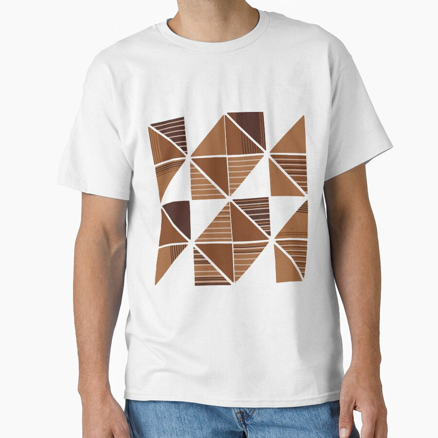 Geometric Stripes - Brown by monitdesign