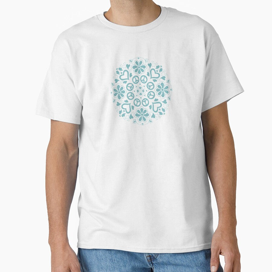 Peace and love collection (Blue mandala) by AnnasDigitalArt