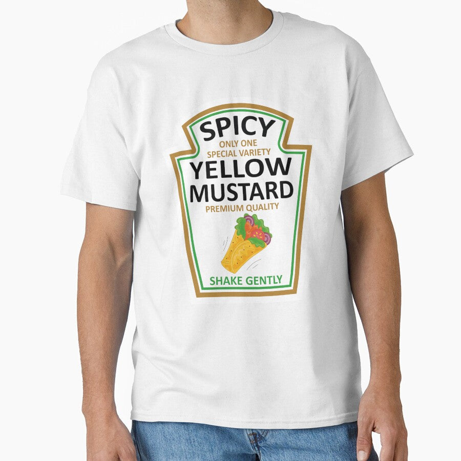 Yellow Mustard Ketshup Pretend Im a taco spicy hot sauce by NADIASHOP86 Unisex , , , Long Sleeve Tee