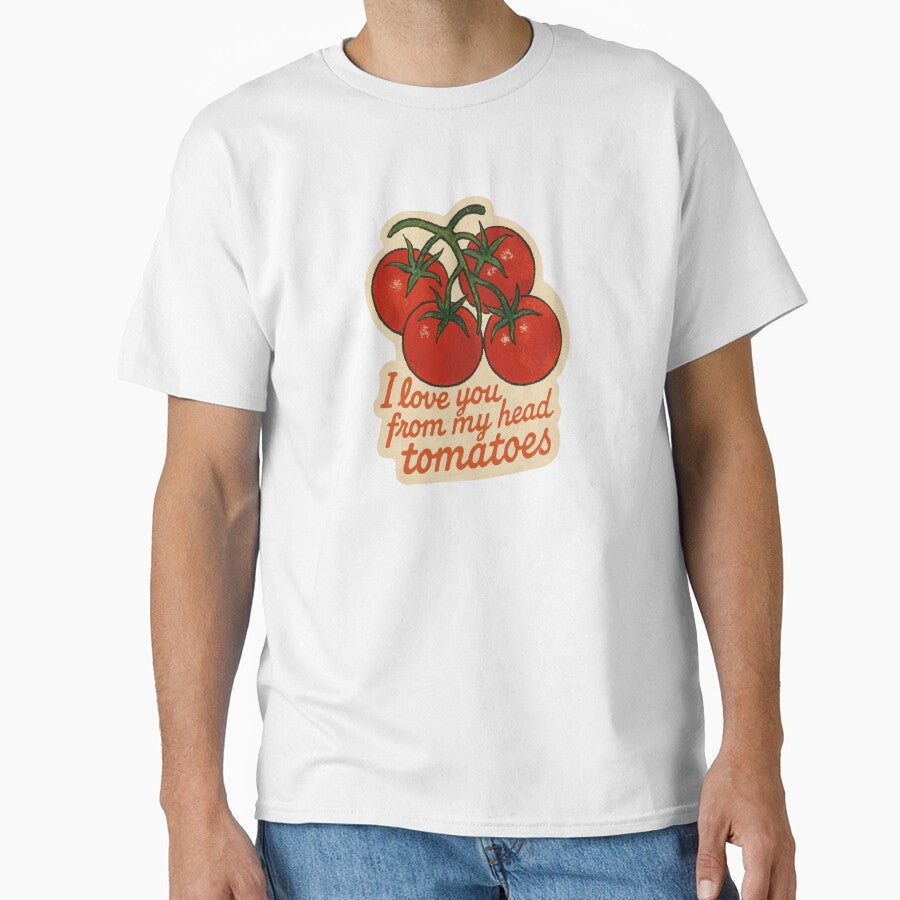I Love You From My Head Tomatoes Pun by laterkatergator Unisex , , , Long Sleeve Tee