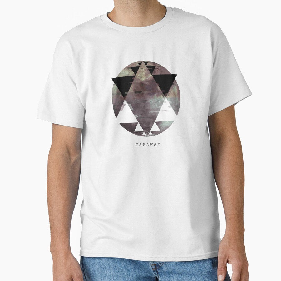digital glitched moon - space illustration galaxy graphic planet art by hayrpictures Unisex , , , Long Sleeve Tee