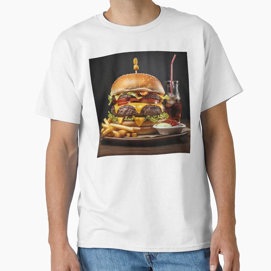 Burger by ProfArtStudio Unisex , , , Long Sleeve Tee