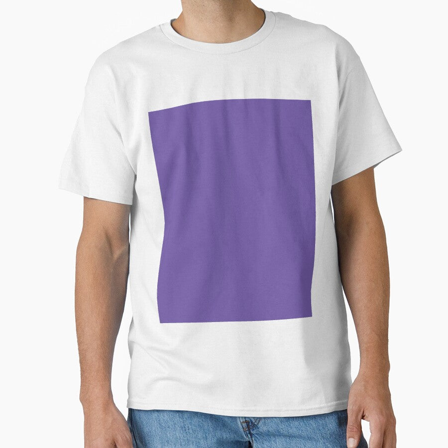 Plain Solid Color Chic Strong Purple Dark Violet Vivid Lavender by mimihuang creations Unisex , , , Long Sleeve Tee