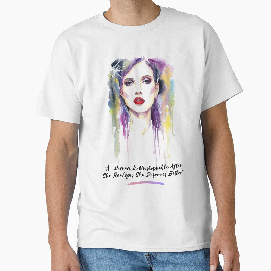 "A Woman Is Unstoppable After She..." by LondonHouse Unisex , , , Long Sleeve Tee