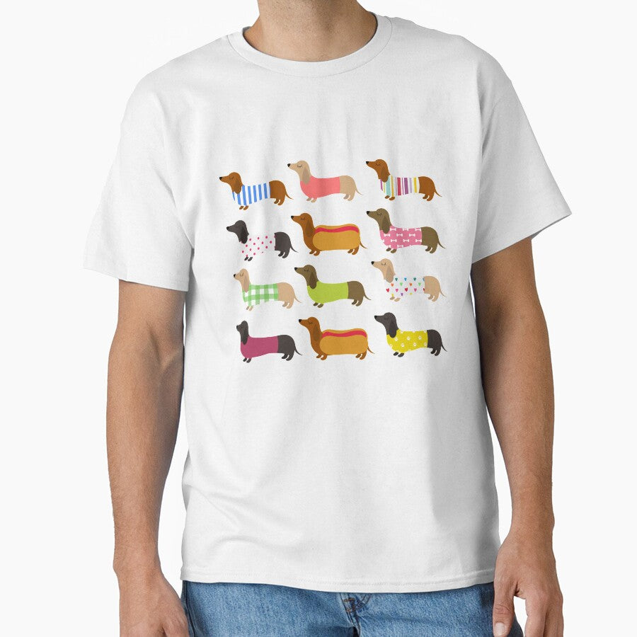 COLORFUL DACHSHUND by BONMOTSSHOP
