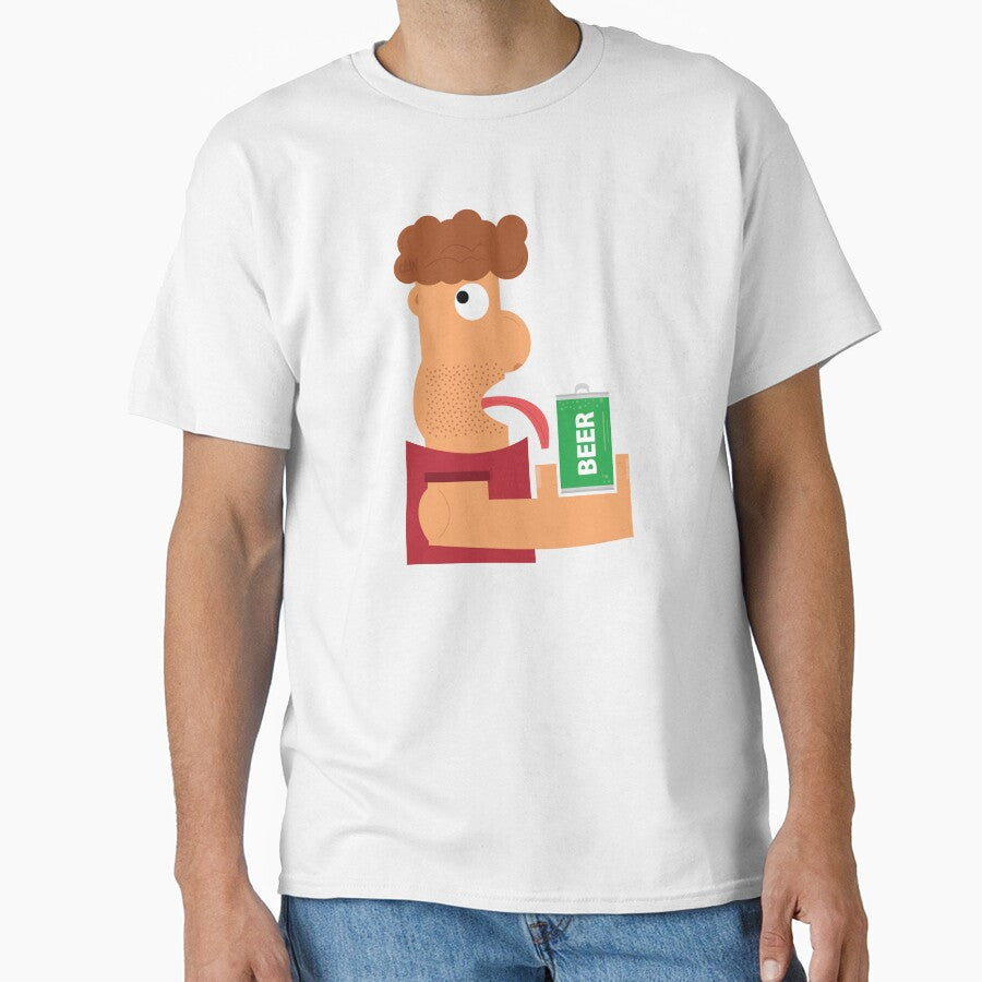 I love Beer Meme Funny Lick Fav Beer Brand Can Graphic Design Animated LOL by doseofwin Unisex , , , Long Sleeve Tee