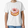 Happy Strawberry Frosted Donut by GalaxyChicken Unisex , , , Long Sleeve Tee