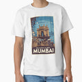 Mumbai Vintage Travel Poster by TravelerRat Unisex , , , Long Sleeve Tee