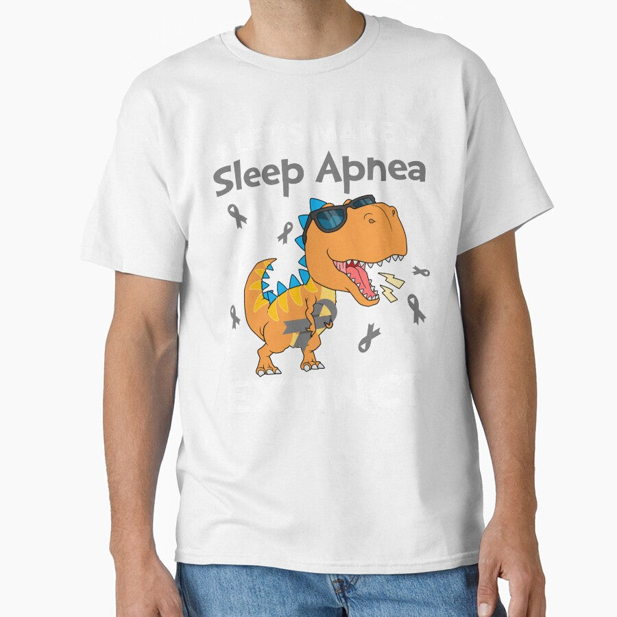 Let's Make Sleep Apnea Extinct Sleep Apnea Warrior Gift by Sabfit Unisex , , , Long Sleeve Tee