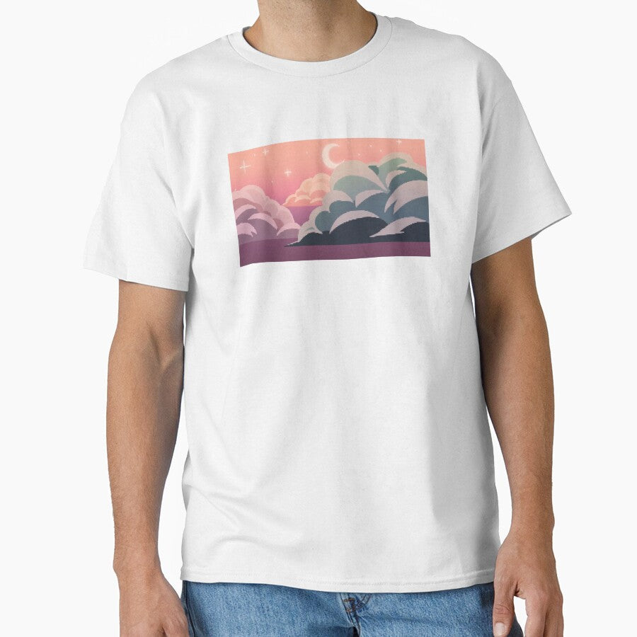 Night Sky Pixel Art by CastielsWalmart Unisex , , , Long Sleeve Tee
